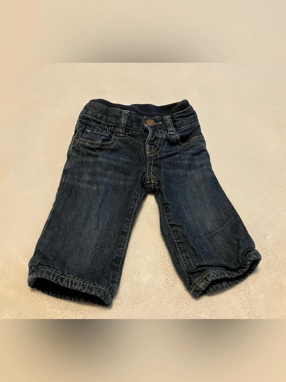 Kids Dark Blue Denim Shorts